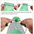 Miniatyrbilde 3 av 5: 100 Stykker Beskyttelsespose for Klaser 30x20cm/23x17cm Drue Frukt Organza Pose Med Snøring Gir Total Beskyttelse Mot Veps Fugler Og Andre Skadedyr Green 25*35 cm
