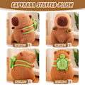 Miniatyrbilde 4 av 7: Capybara Plysjleker, Søt Capybara Plysj, Simulering Capybara Plysj med Skilpaddepute, Søte Capybara Plysjdukker, Plysj for