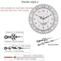 Miniatyrbillede 4 af 5: DIY Quartz Pendulur Ur Værk Mekanisme med 2 Par Viser Væg Quartz Ur Reparationsværktøj Pa