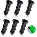 Miniatyrbilde 1 av 5: 3 par hjulbeholderlokk hengselpinner, 67 mm x 31 mm svart plast, passer til 240L husholdnings hjulbeholdere