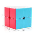 Miniatyrbild 8 av 9: 2x2 Speed Cube Magic Cube Stickerless Pussel Kub för Barn Present