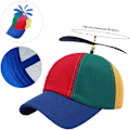 Miniatyrbillede 4 af 5: Propelhat, Propelhat, Propelbaseballhat, Propelbaseballkasket, Justerbar helikopterkasket, Propelhat