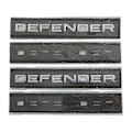 Pikkukuva 3 / 5: 3D Abs Defender -tunnus kirjaimet auton etukannen takaluukun merkkitarra Land Rover L663 Trx4 Trx 4 110 2020 2021 -lisävarusteille Front Matt Black 2020-2023