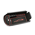 Miniatyrbillede 1 af 5: Bil Centerkonsol Armlænboks Opbevaringsboks til Toyota C-HR CHR 2016 - 2021 Organizer Container Holder Bakke Tilbehør red mat