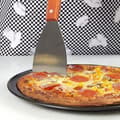 Miniatyrbillede 2 af 5: Professionel rektangulær plancha-spatel i rustfrit stål - træhåndtag - grill