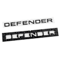 Pikkukuva 1 / 5: 3D Abs Defender -tunnus kirjaimet auton etukannen takaluukun merkkitarra Land Rover L663 Trx4 Trx 4 110 2020 2021 -lisävarusteille Rear Glossy Black 2020-2023