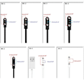 Miniatyrbillede 5 af 5: Magnetisk Opladerkabel Dock Beslag Base Oplader Adapter Stand til 2 Pin Ur Black 3.5mm 11mm