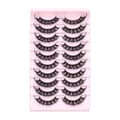 10 paria 3D Mink DD Curl -tekoripsiä, venäläinen tyyli