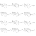 Miniatyrbilde 1 av 4: 12 stk. Hjerte Solbriller For Kvinner Transparent Hjerteformede Solbriller Bulk Morsomme Solbriller Pakke For Festgaver white