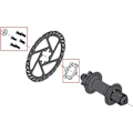 Pikkukuva 2 / 5: Pyörän navan adapteri Boost-navan muunnossarja Etu 15x100MM - 110MM Taka 12x142MM - 148MM Etu Taka Adapterimuunnos 1 setti musta