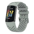Miniatyrbillede 3 af 5: Blød Silikone Sports Udskiftningsurrem med Åndbare Huller til Fitbit Charge 6/5 Multicolor Style D