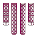 Miniatyrbillede 5 af 5: Blød silikone sportsudskiftningsurrem med åndbare huller til Fitbit Charge 6/5 Multicolor Style H