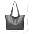 Miniatyrbillede 2 af 6: Dametasker, Damehåndtaske, Dame Crossbody Tasker, PU Læder, Dame Skuldertaske 01-gris