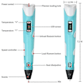 Miniatyrbillede 4 af 5: 3D-printerpen Digital Intelligent Fremstilling med PLA Farver Filament Refill Blue PLA 9m