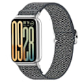 Miniatyrbillede 3 af 3: Smart Watch Band til Xiaomi Redmi Watch 5 4 Xiaomi Smart Band 9 Pro 8 Pro Nylon Elastisk Flettet Stra Multicolor Dark Grey