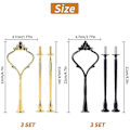 Miniatyrbilde 3 av 5: 6 Sett Lagdelt Skuff Hardware For Kake Stativ Mold Crown 3 Lag Kake Stativ Beslag Hardware Holder For