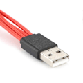 Miniatyrbilde 4 av 5: Multi Micro USB Ladekabel 4 i 1 Kabel For Android Telefon Nettbrett Splitter