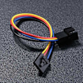 Miniatyrbilde 5 av 5: 5-pin til 4-pin viftekontakt adapter konverter forlengelseskabel for Dell PC bærbar PC