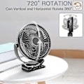 Miniatyrbillede 3 af 5: Opolar Bærbar Ventilator 10000mah Genopladelig Usb Bordventilator Lille Mini Stille Skrivebordsventilator Kompatibel Kontor
