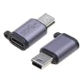 Pikkukuva 5 / 5: Usb-C - Micro USB -sovitin, Type-C naaras - Micro USB uros muunnin, Micro - Mini USB, Micro - Mini USB