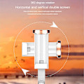 Miniatyrbillede 5 af 5: Selfie Stick til Smartphone Live Video med 360 Fjernbetjeningsrotation White