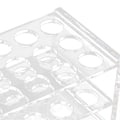 Miniatyrbild 5 av 5: Akryl provrörsställ för 17mm rör 18 hål Transparent centrifugrörställ för 10ml 15ml rör