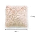 Miniatyrbilde 3 av 5: 1 stk. Shaggy Fluffy Putetrekk Putevar Myk Pels Plysj 45x45cm deep coffee