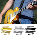 Miniatyrbillede 2 af 5: Guitar Tune O-matic Bro og Stop Bars Halestykke Combo med Bolte Udskiftninger Silver
