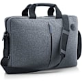 Miniatyrbilde 2 av 5: 15.6\" Laptopveske - (Toppglidelås, Polstret Rom, Utvendig Lomme, Justerbar Stropp, RFID-Beskyttelse), Grå