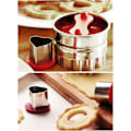 Miniatyrbild 2 av 5: Grönsaksfruktsskärare Formar Set, 6-pack Linzer Kakformar Rostfritt Stål, Ihålig Sås Sylt Fylld Tårta Form Julverktyg Tårta DIY Mousse, D