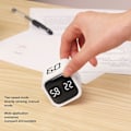 Miniatyrbillede 4 af 5: Gravity Timer Professionel Lydløs Digital Cube Timer til Tidsstyring til Arbejde Studie Køkken Møde Hvid