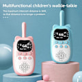 Miniatyrbillede 1 af 4: 2 stk. Walkie Talkies til børn 3 km Lang Rækkevidde Walky Talky Baby Julegave Nytårsgave Pink Blue