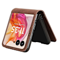 Miniatyrbild 5 av 5: Läderfodral för Motorola Razr 50 Ultra Brown