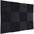 Miniatyrbild 1 av 4: Akustikskumplattor 12-pack 2,5 tjocka akustikpaneler ljudabsorberande reducerande för väggar ljudskumplattor, ljudplattor för W