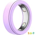 Hudvenlig silikone ringbeskytter til Oura Ring 5 Smart Ring Lilac S size (6-9)