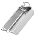 Miniatyrbild 1 av 5: Serveringsbrickor Non-stick Multifunktionell Rektangulär Metallbricka i Rostfritt Stål för Kök Silver 2
