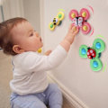 Miniatyrbild 7 av 10: 3-pack - Fidget Spinner med sugpropp för barn - Snurrleksak multicolor