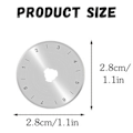 Miniatyrbilde 4 av 5: 10-pakning 28mm roterende kutterblader for Olfa og Fiskars kuttere