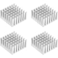 Elektronisk køler køleplade til MOS GPU IC chip sølv 28 x 28 x 15 mm 4 stk