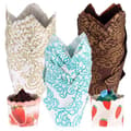 Tulipanformede papirmuffinsformer - 150 stk - Cupcakeform til fester - Baking av bursdagskaker