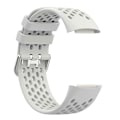 Miniatyrbillede 4 af 5: Blød Silikone Sports Udskiftningsurrem med Åndbare Huller til Fitbit Charge 6/5 Multicolor Style F