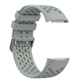 Miniatyrbillede 4 af 5: Blød Silikone Sports Udskiftningsurrem med Åndbare Huller til Fitbit Charge 6/5 Multicolor Style D