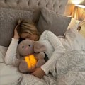 Miniatyrbild 4 av 6: Plushkanin med Andning och Hjärtatslag, Uttern Baby Sova som Andas, Plush Ångest Sova, Baby Sova Koala Leksak