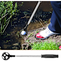 Miniatyrbillede 3 af 7: Golfbold Retriever Teleskopisk 7ft Rustfrit Stål Golfboldopsamler med Automatisk Låseskovl og Putter Grabber Golfbold