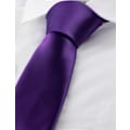 Miniatyrbillede 3 af 7: Mænds slips i ensfarvet, til bryllup, forretningsmøde og formelle begivenheder Purple