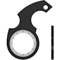 Miniatyrbillede 5 af 5: Nøglering Spinner Fidget Ring Legetøj, Nøgle Spinner, Spindende Nøglering, Fidget Nøglering, Sensorisk Legetøj Fidgets Squishy Legetøj Black