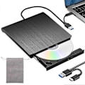 Pikkukuva 1 / 5: Ulkoinen CD DVD -asema USB 3.0 Type-C DVD-poltin (USB 3.0, USB Type-C, DVD 8x/CD 24x, ulkoinen, Windows XP:lle, Mac OS:lle, Macille)