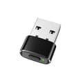 USB-musjiggler, omärkbar, svart
