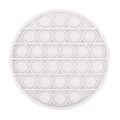Bubble Popping Push and Push Fidget Sensorisk Leksak Stress Relief Olika Färger Rund Vit