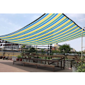 Miniatyrbillede 4 af 5: Rektangulært skyggenet, lysefarvet udendørs markise/skyggenet til swimmingpool/garage/skygge Multicolor 4mx4m